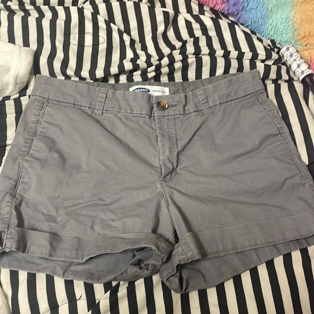 Old Navy everyday shorts; grey; size 10
